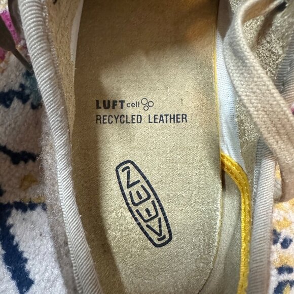 Keen Luft Cell Felt Lace Up Sneaker Womens Size 10 Taupe Casual Comfort Shoes - Picture 8 of 10